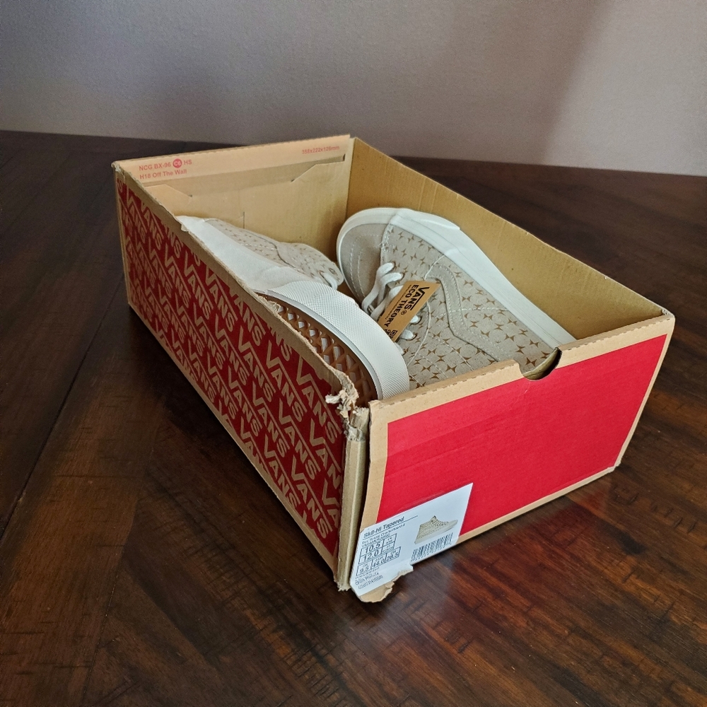 Vans Sk8-Hi Tapered Eco Theory Checkerboard Port Men Size 10.5, Women Size 12 - Picture 8 of 9